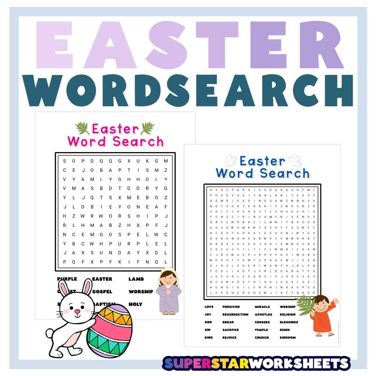 Easter Word Search Superstar Worksheets