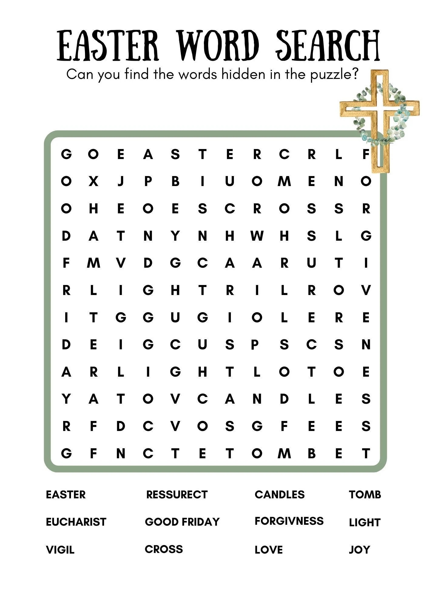 Easter Worksheet Bundle Catholic Christian Lent Holy Thursday Good Friday Easter Sunday Mass Jesus Etsy