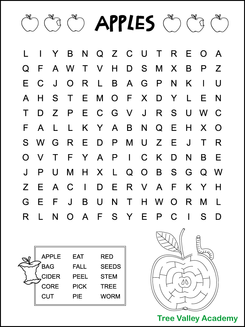3rd Grade Word Search Printable Free