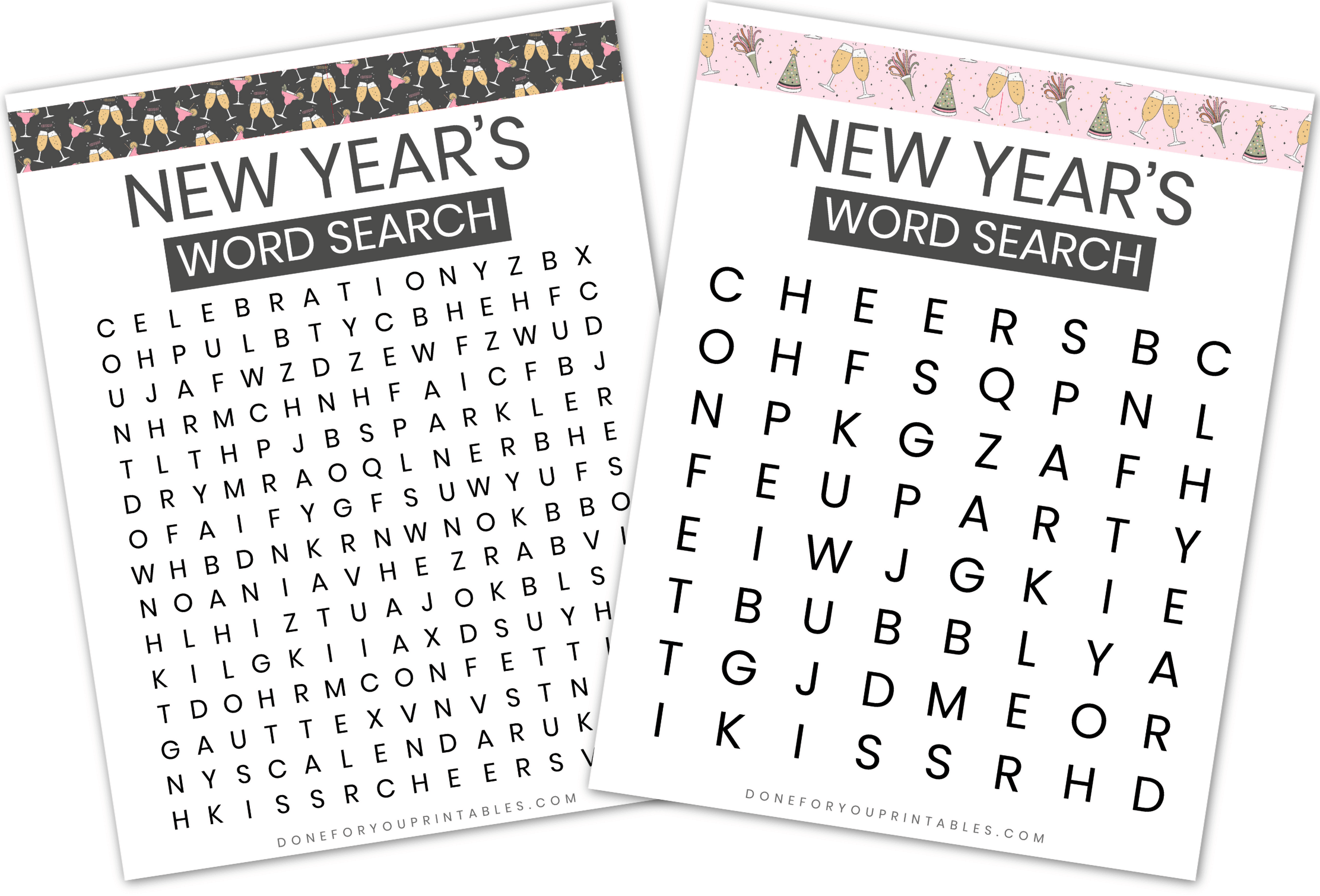 Easy New Year s Word Seach Adventures Of A Caregiver