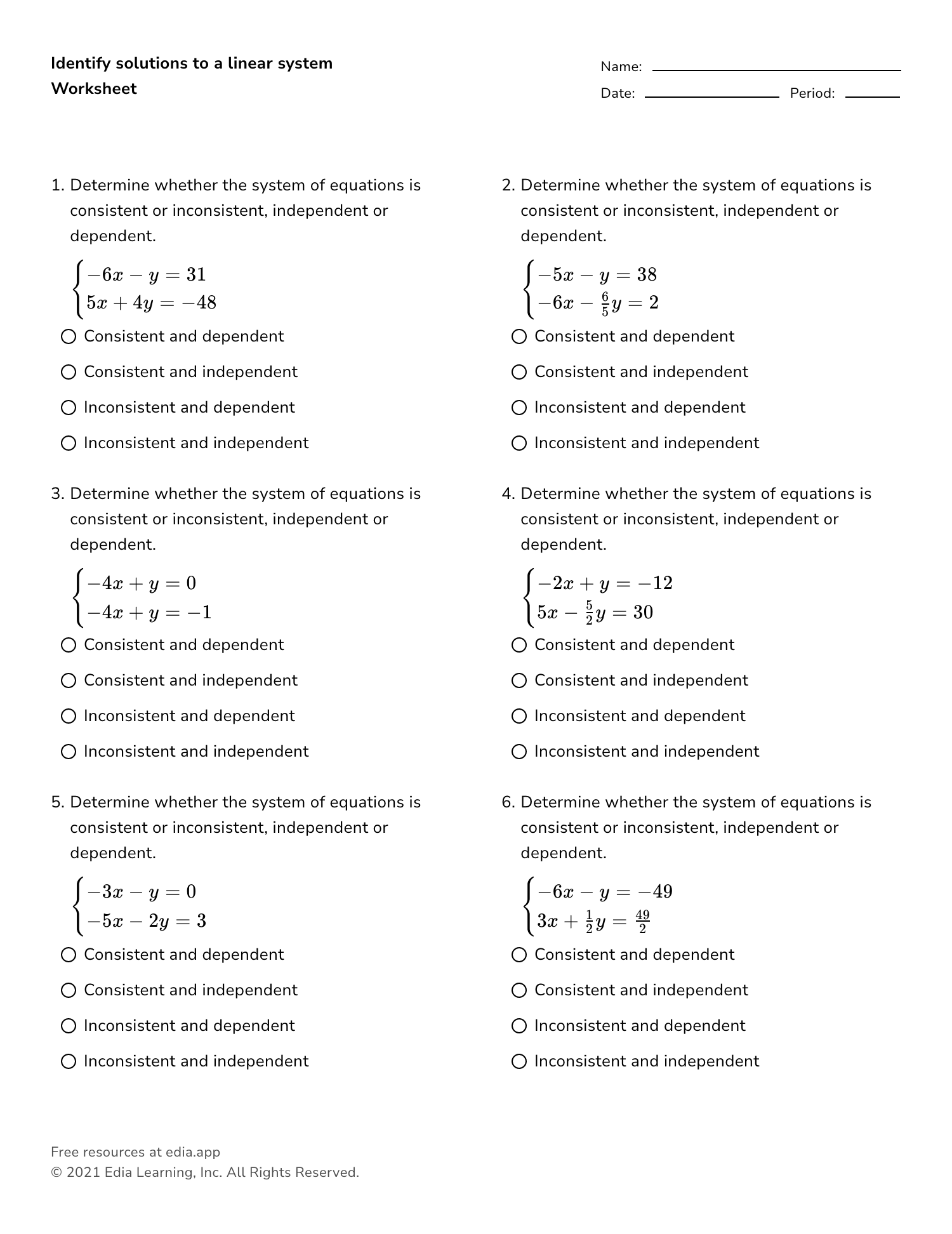 Linear Function Word Search Printable