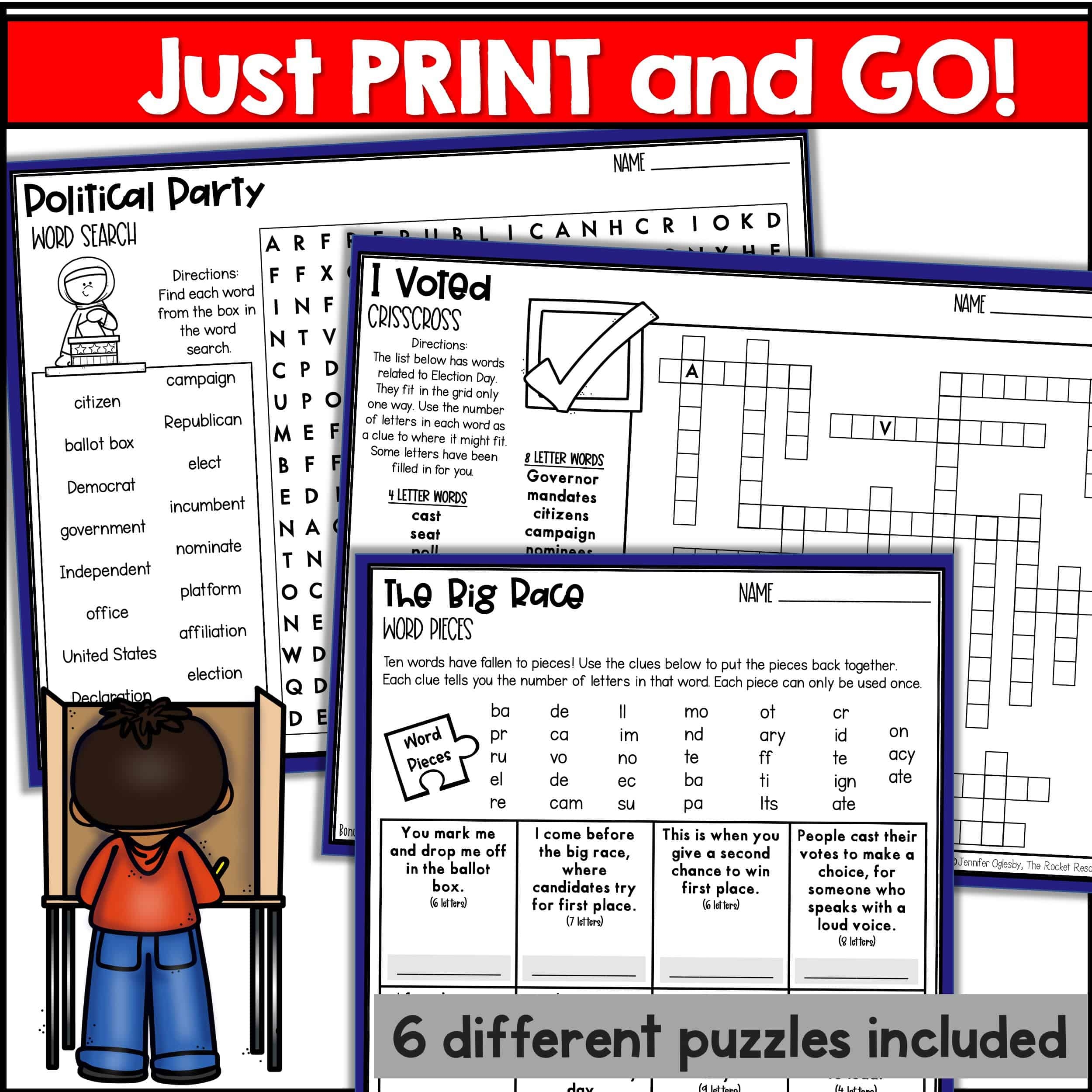Political Word Search Printable
