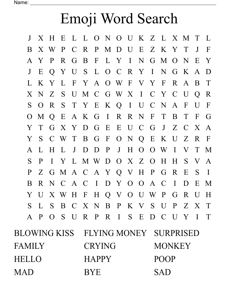 Emoji Word Search WordMint