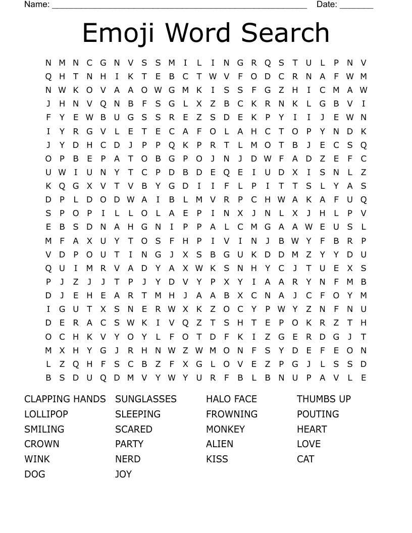 Emoji Word Search WordMint
