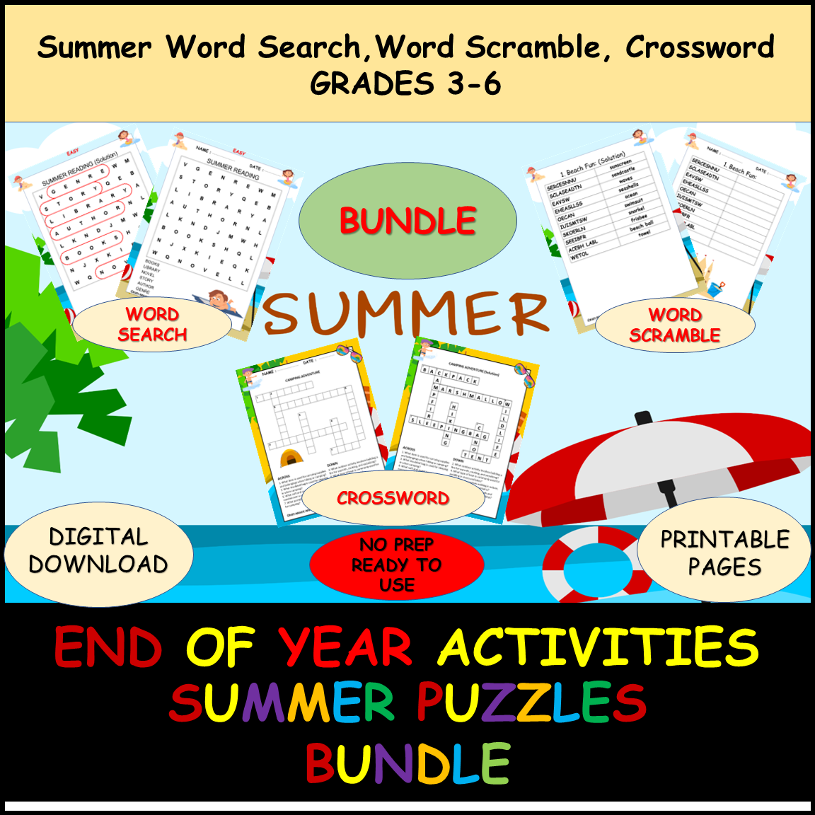 Year 6 Word Search Printable