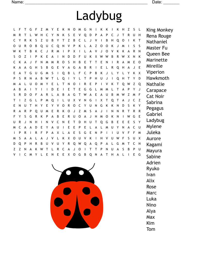 Eric Carle Word Search WordMint