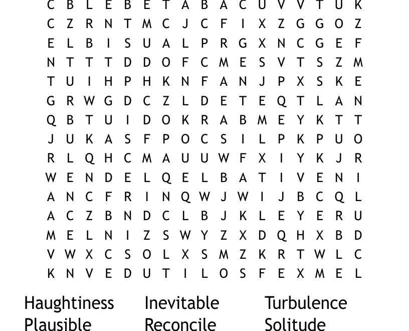 Essential English 12 Vocabulary Unit 1 Lesson 1 Word Search WordMint