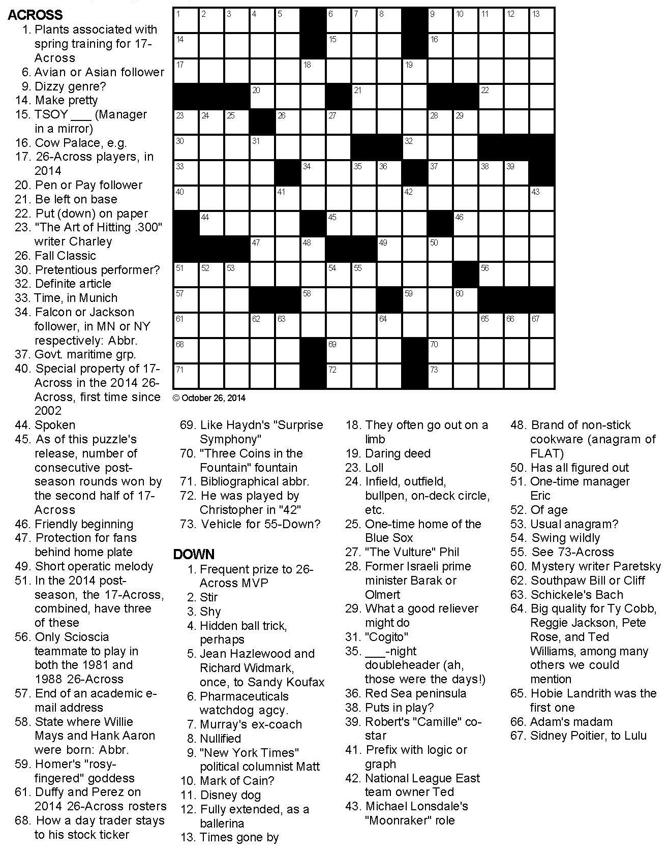 Even Odds Sports themed Crossword Puzzle Even Odds Sports themed Crossword Puzzle