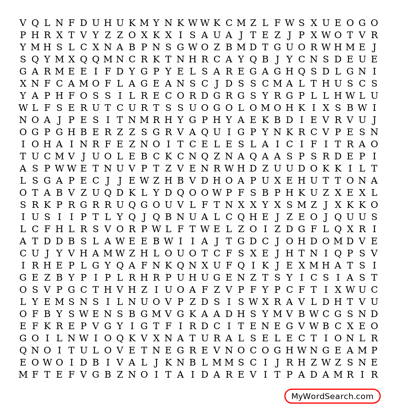 Evolution Vocabulary Wordsearch