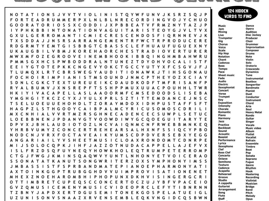 Extremely Hard Word Search 20 Free PDF Printables Printablee
