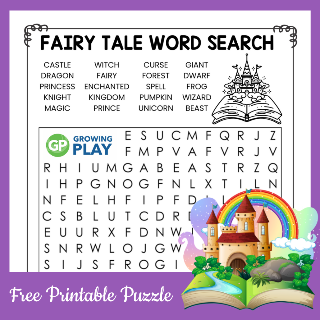 Fairy Tale Word Search Free Printable PDF Growing Play Fairy Tale Word Search Free Printable PDF Growing Play