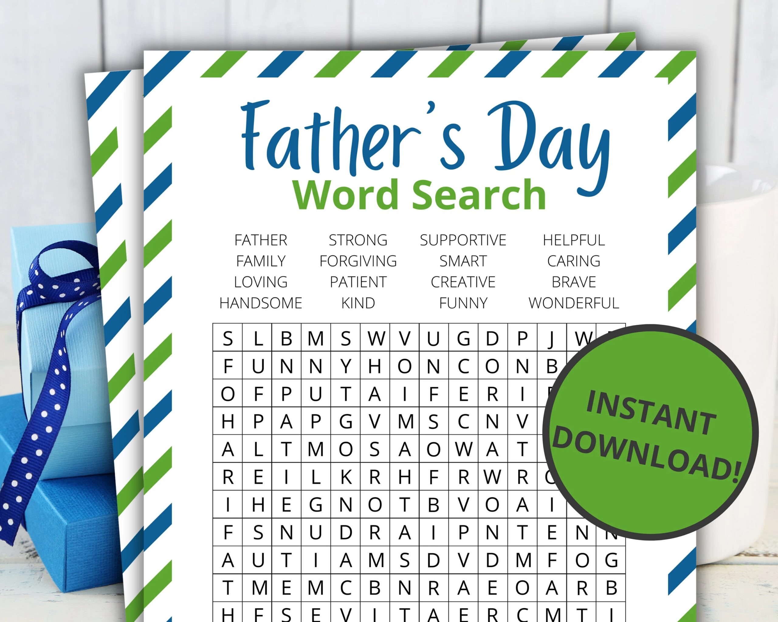 Fathers Day Word Search Printable