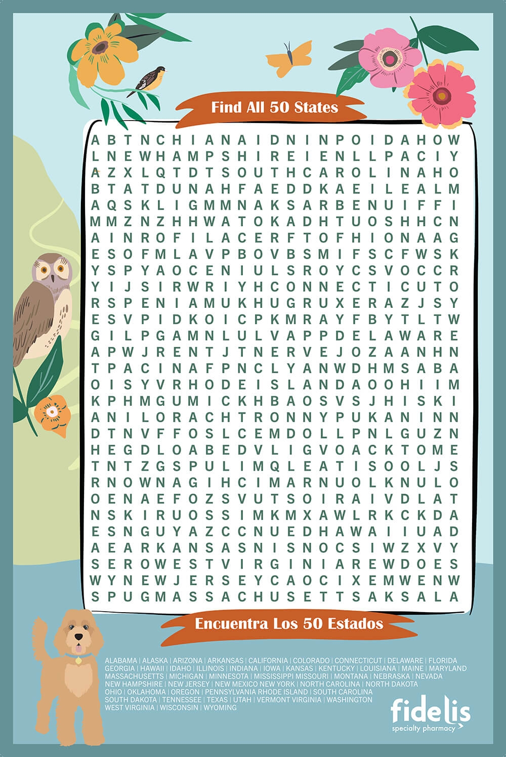 Wyoming Word Search Printable