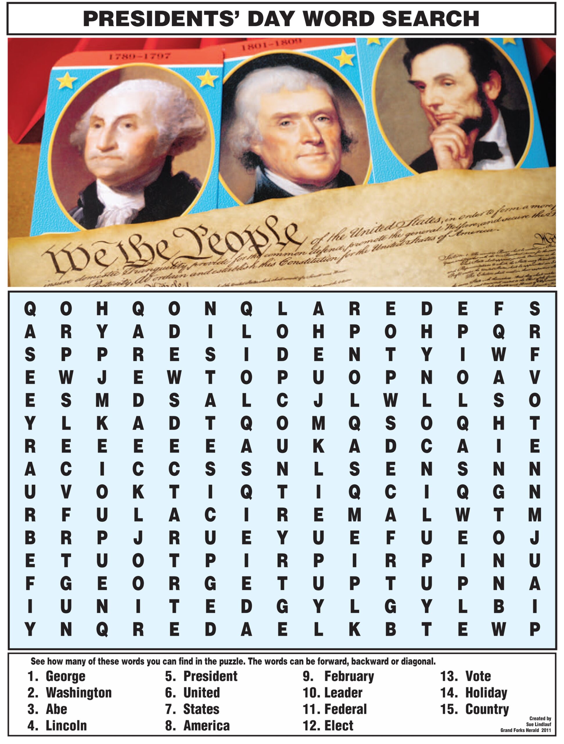 United States Word Search Free Printable
