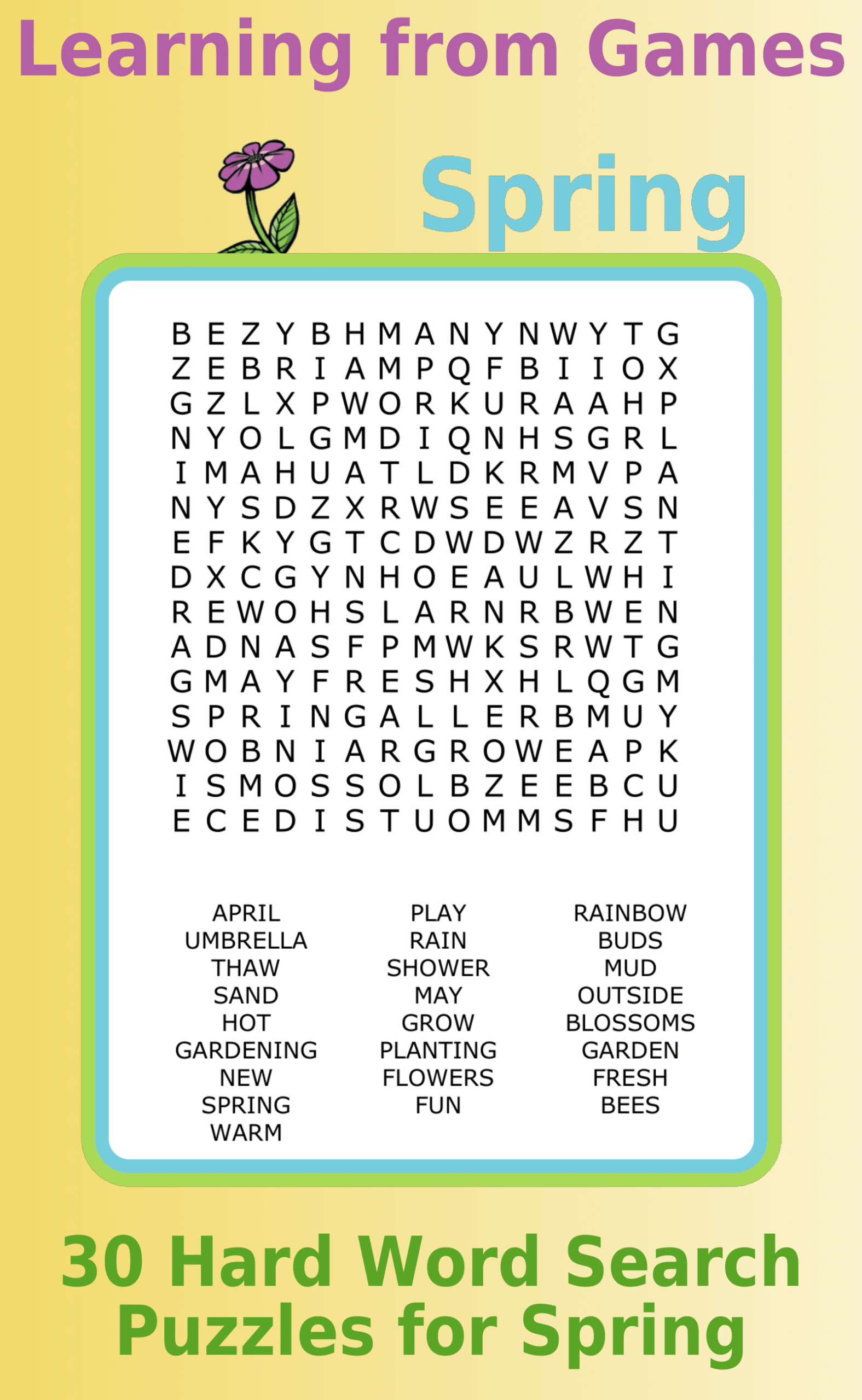 FIRST DAY OF BACK TO SCHOOL Word Search Puzzle