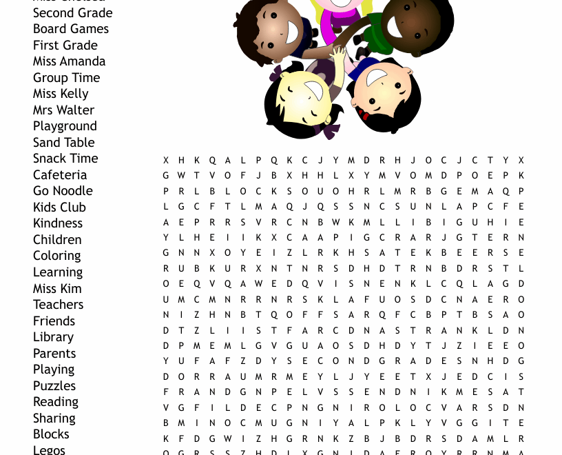 First Grade Spelling Words Word Search WordMint