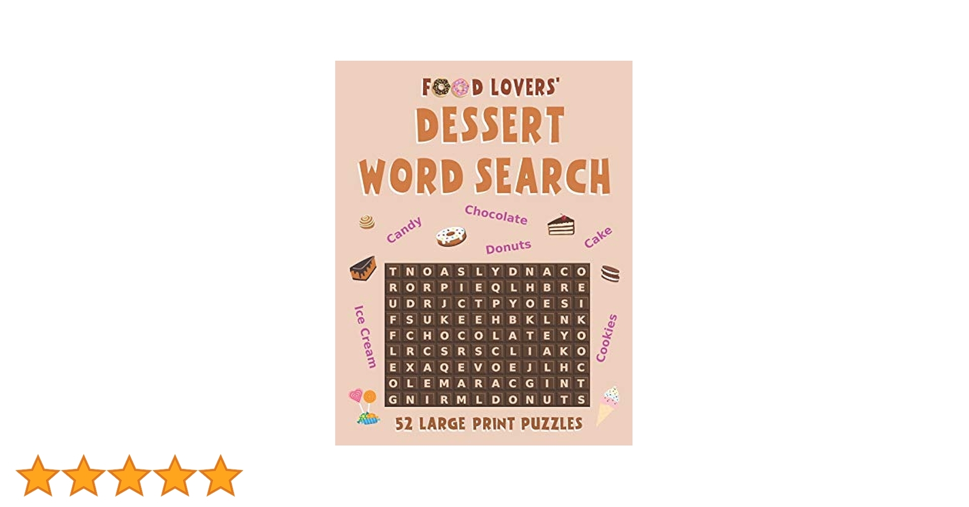 Food Lovers Dessert Word Search 52 Large Print Puzzles Sweet Treats Desserts Word Find Puzzle Book For Adults And Teens Candy And Ice Cream Lovers Word Search Gifts Publishing Puzzle Pup 