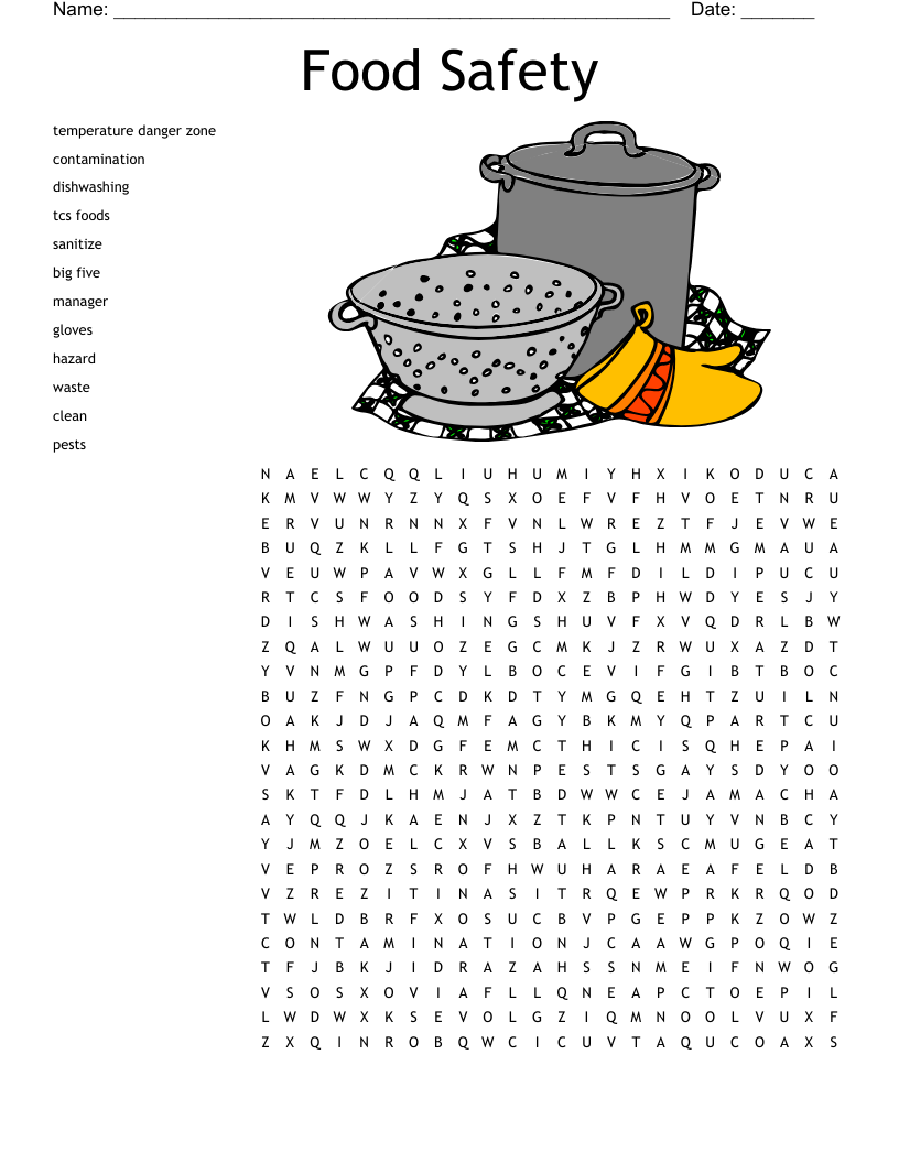 Word Searches Printable Cooking