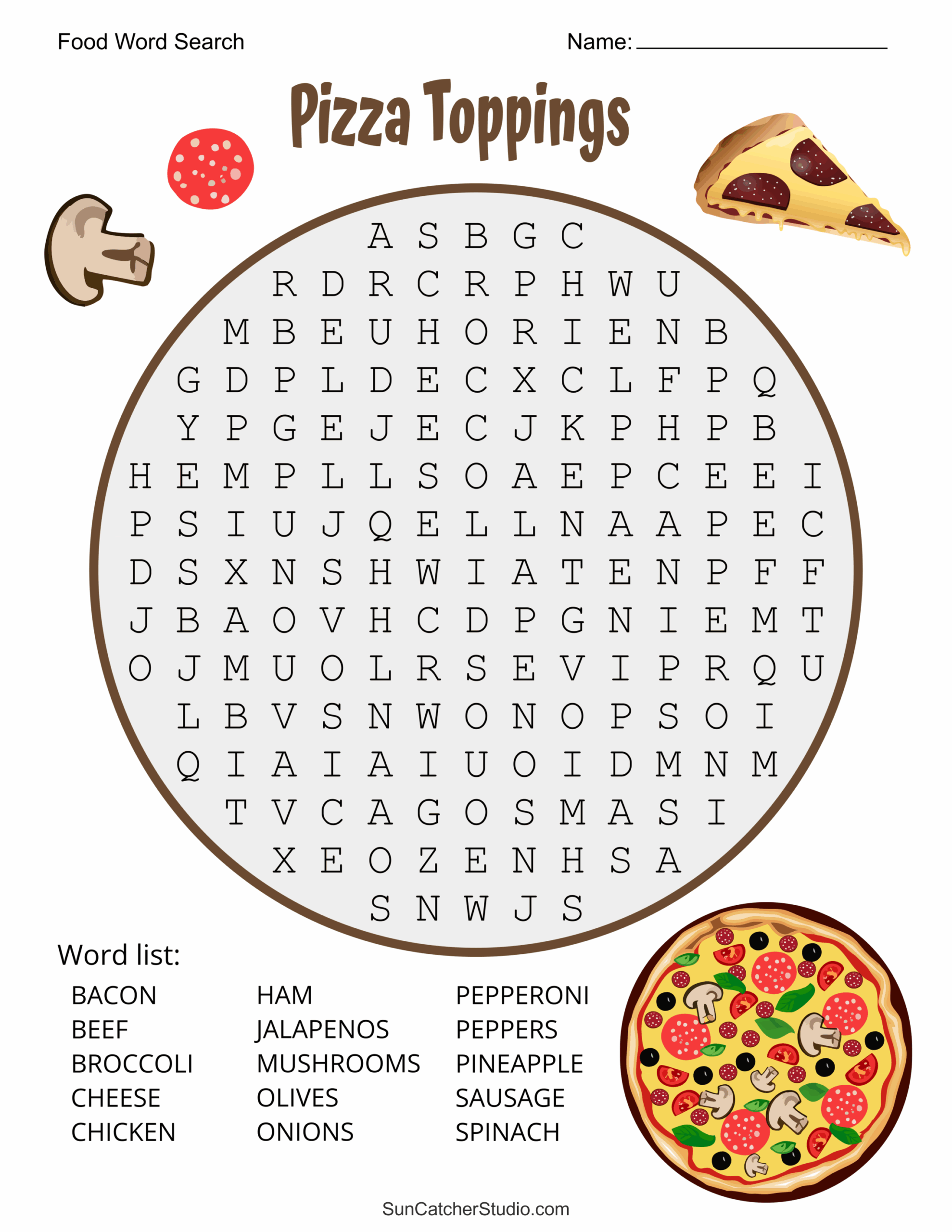 Food Word Search Free Printable Puzzles Free Printables Monograms Design Tools Patterns DIY Projects