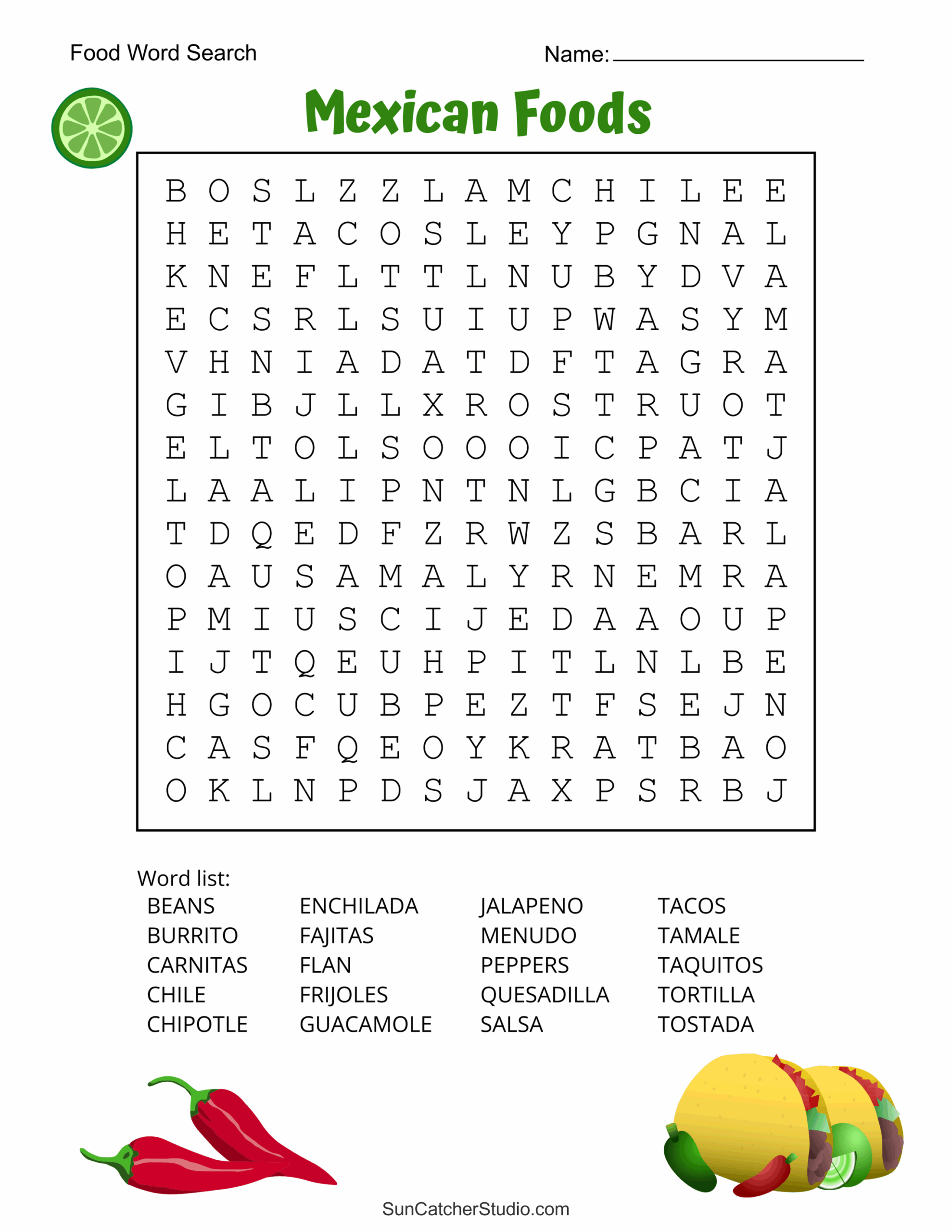 Food Word Search Free Printable Puzzles Free Printables Monograms Design Tools Patterns DIY Projects