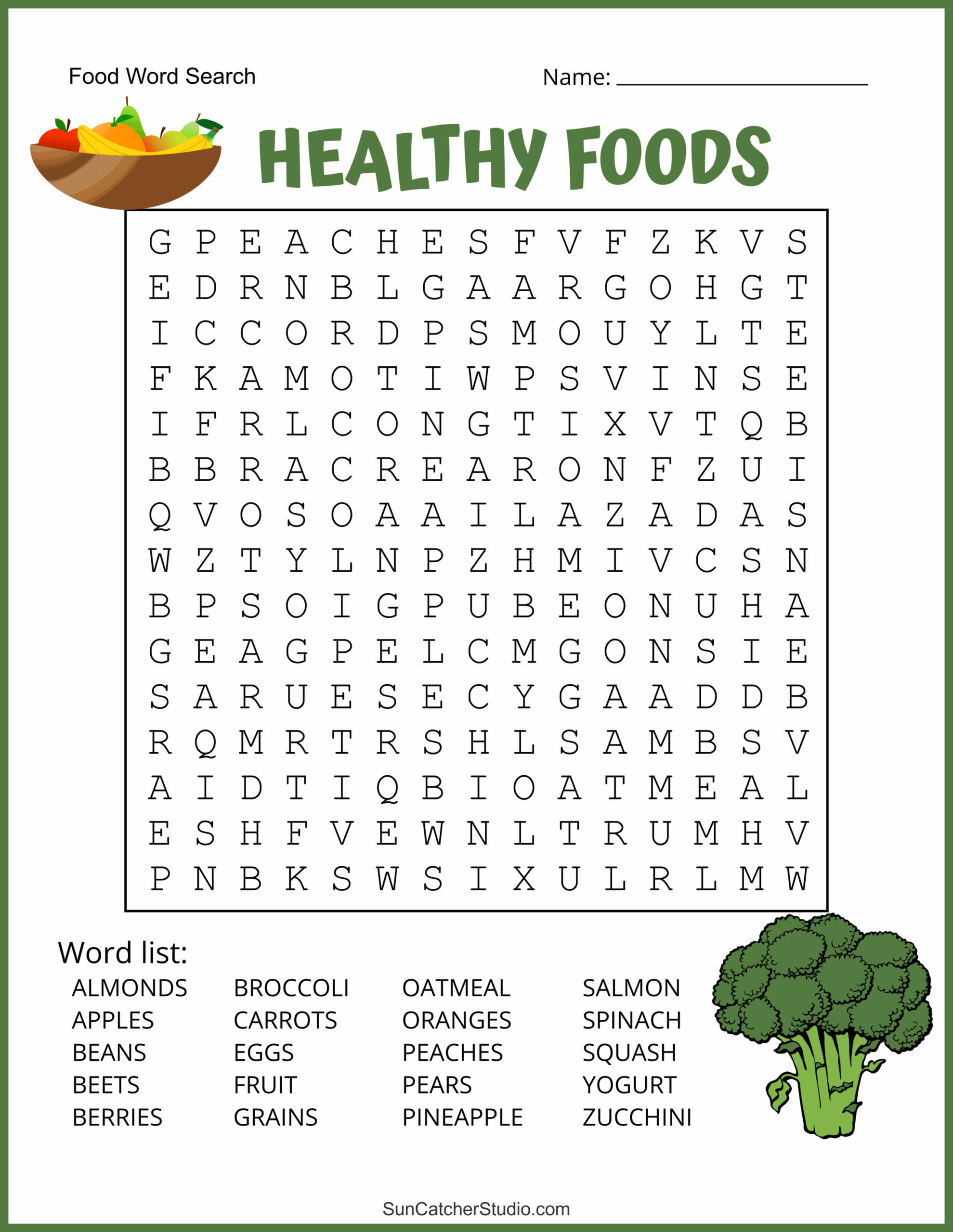 Food Word Search Free Printable Puzzles Free Printables Monograms Design Tools Patterns DIY Projects