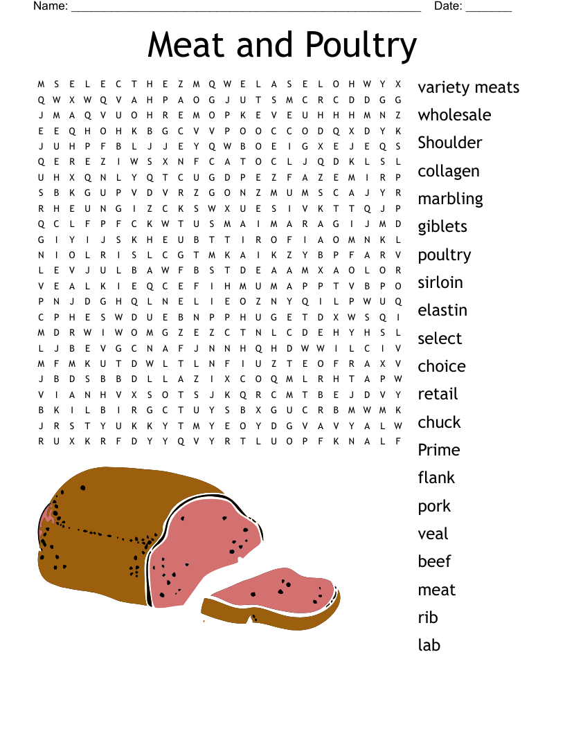 Food Word Search WordMint