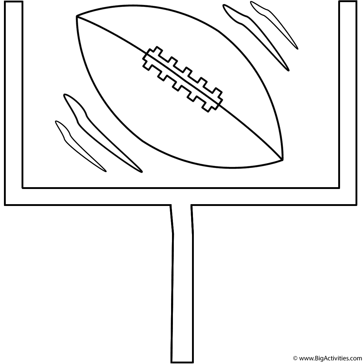 Printable Coloring Page Football Word Search