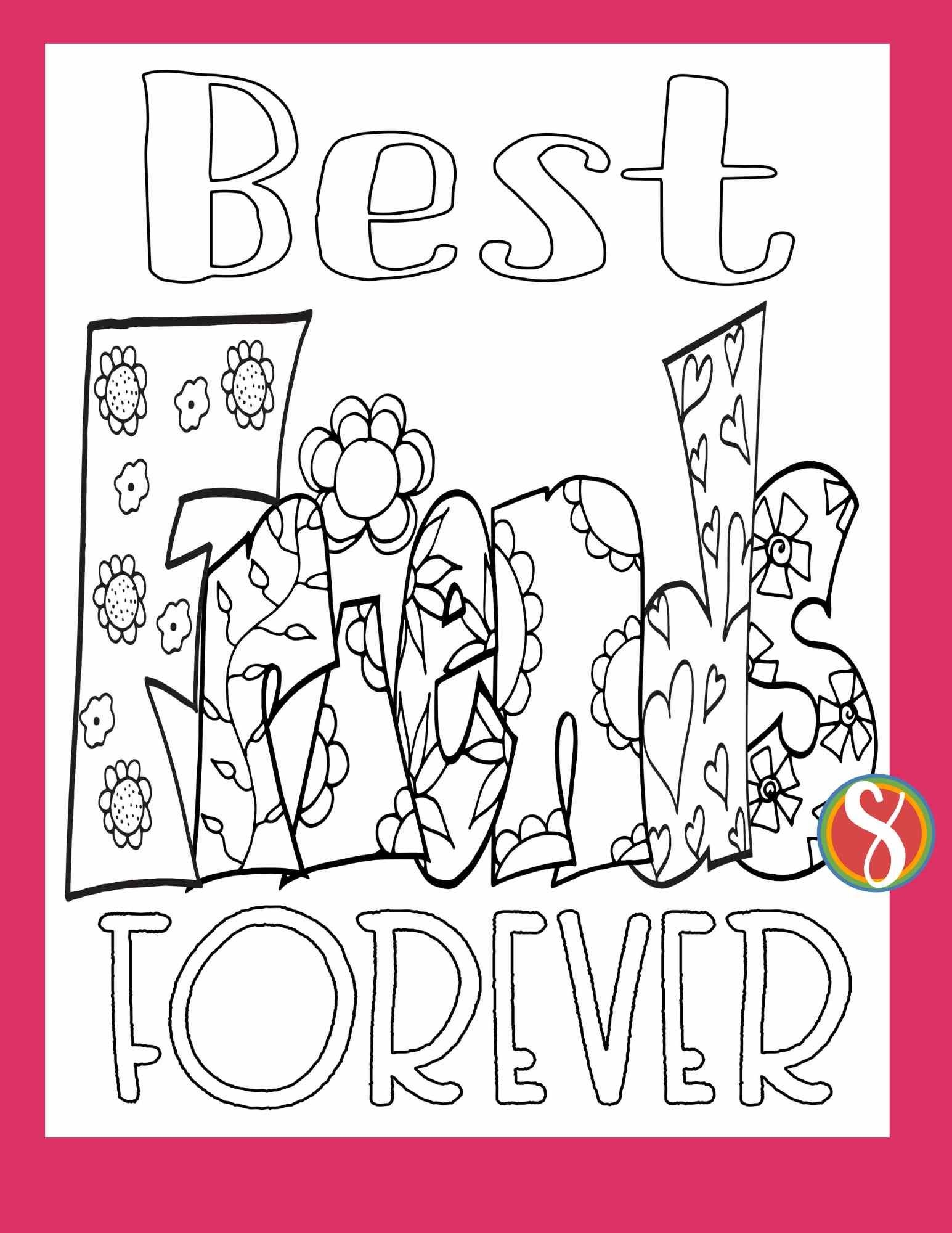 Friends Forever Word Search Printable