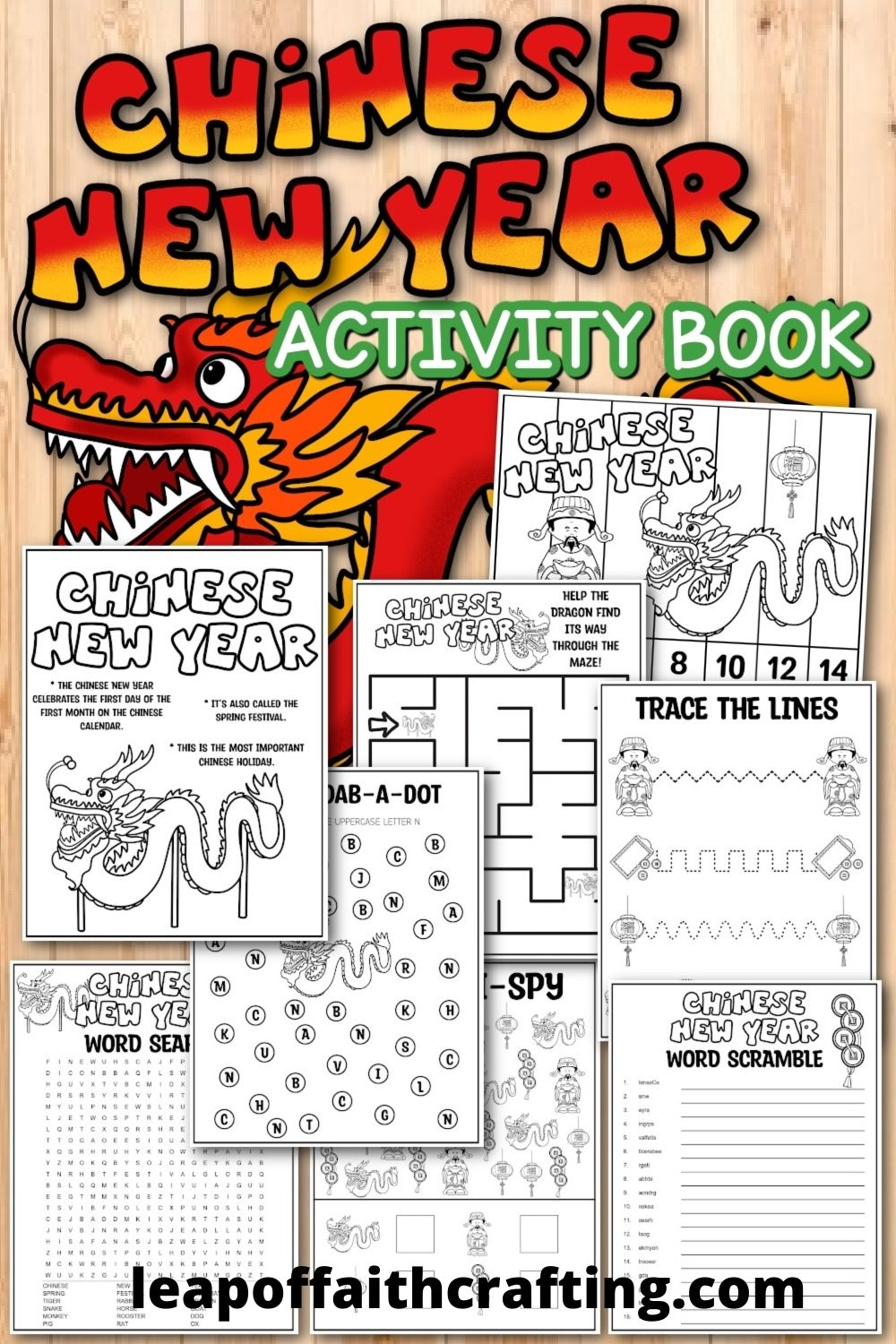 FREE Chinese New Year Worksheets Printable 2025 Leap Of Faith Crafting