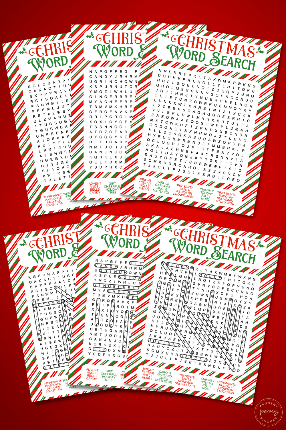 Free Christmas Word Search Printables For Kids And Adults Prudent Penny Pincher