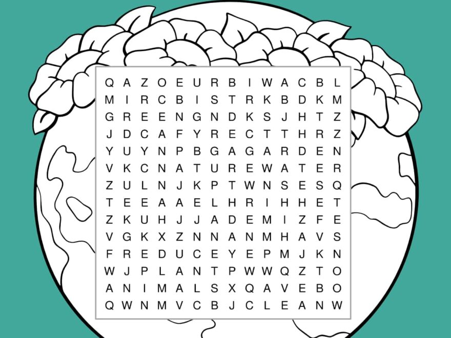 Free Earth Day Word Search Puzzles Celebrate The Planet Artsy Pretty Colors