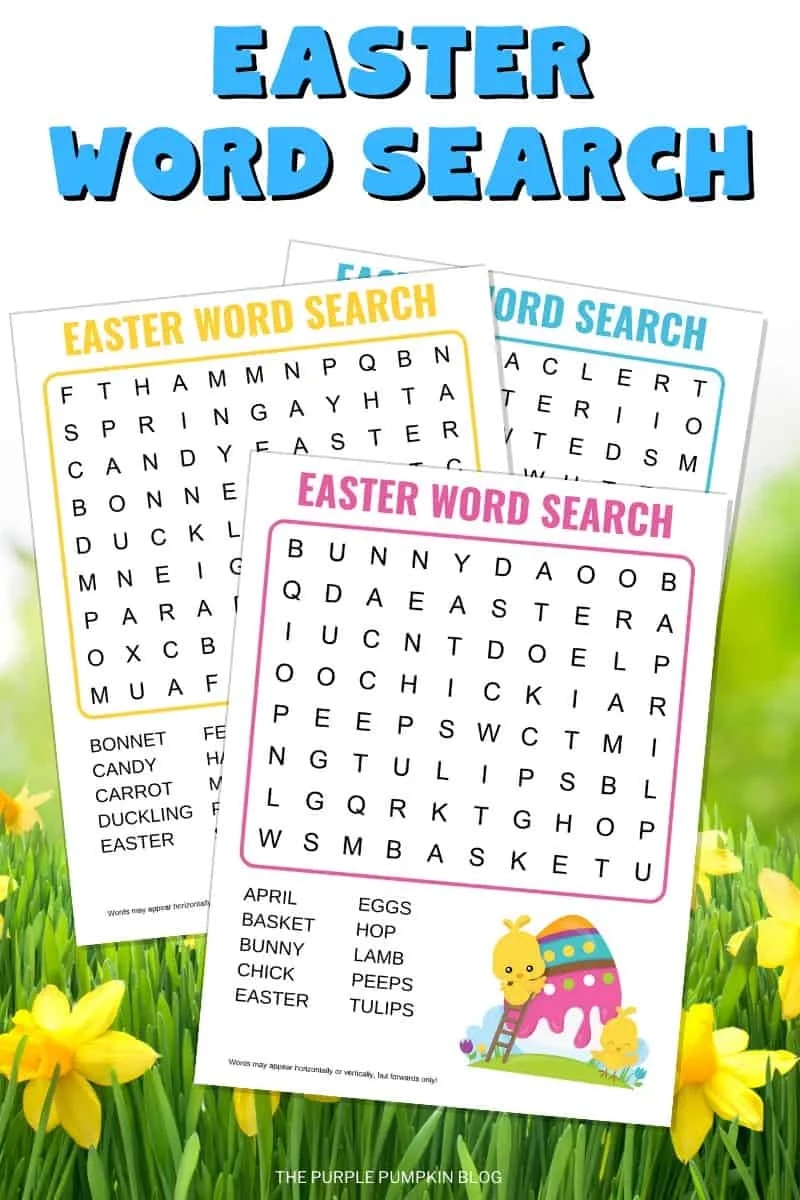 Free Easter Word Search Printable