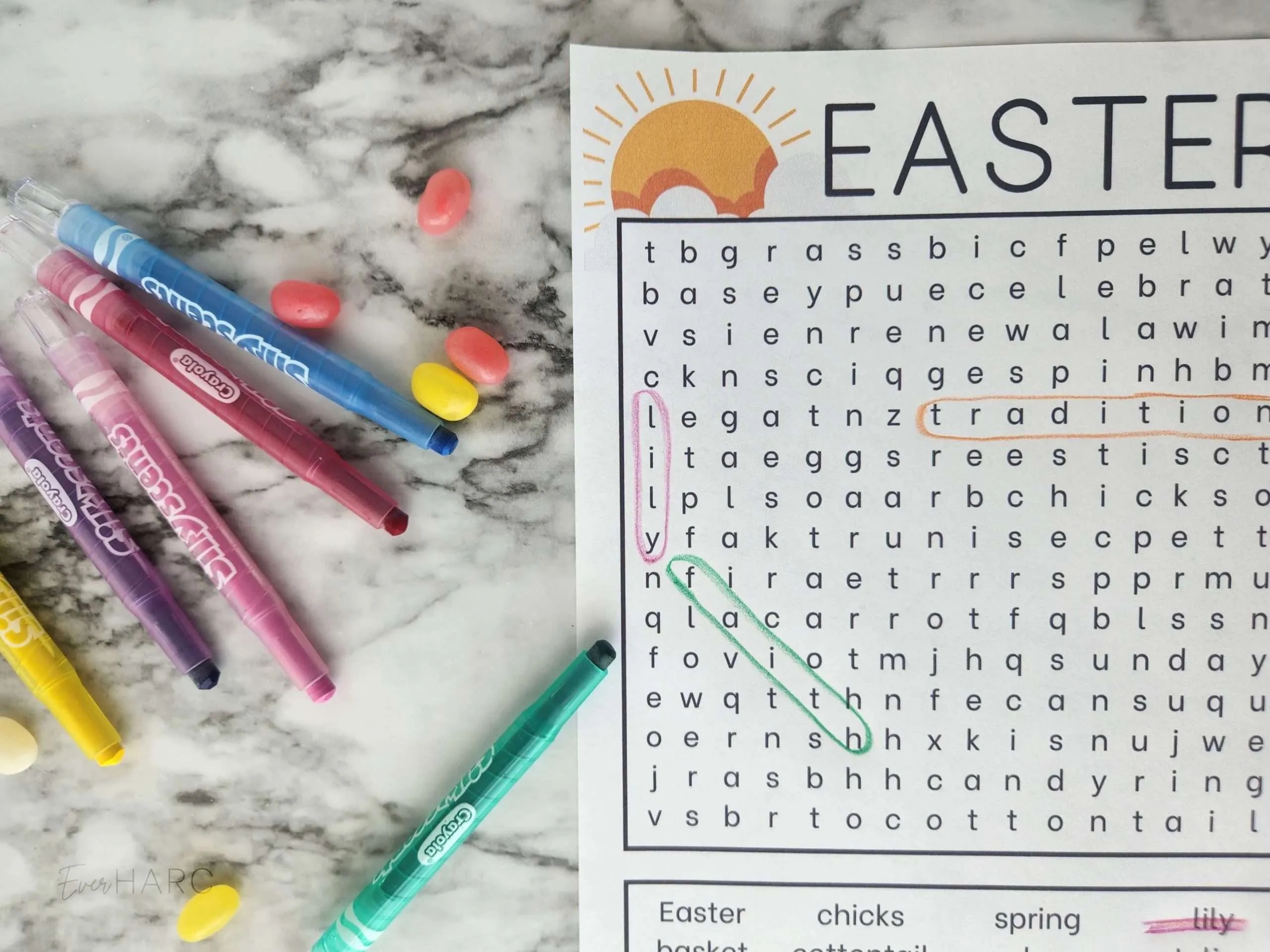 free easter word search printable ever harc
