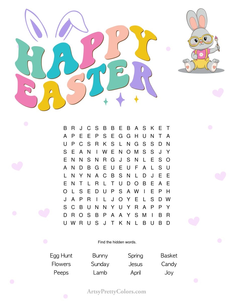 Free Easter Word Search Printable Puzzles Uncover The Fun Artsy Pretty Colors
