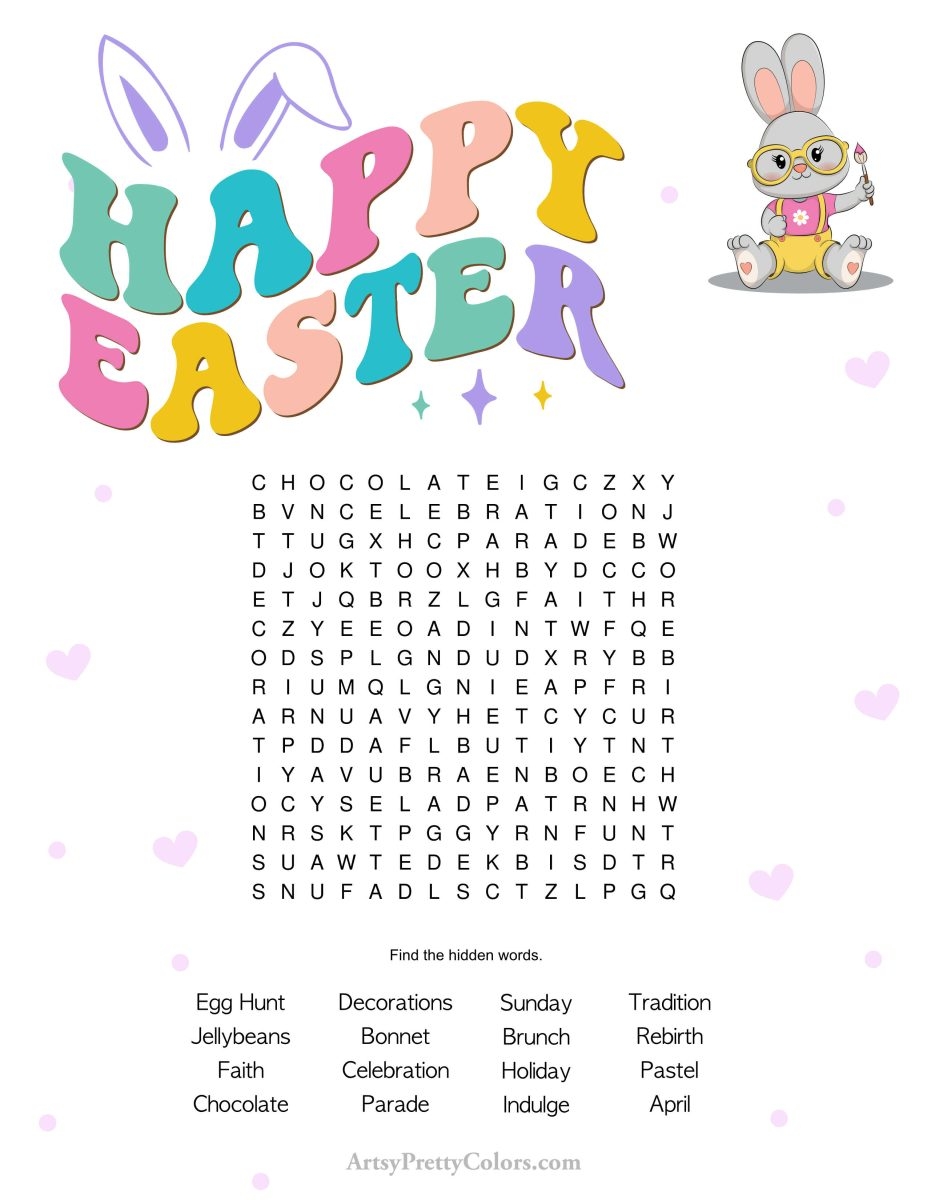 Free Easter Word Search Printable