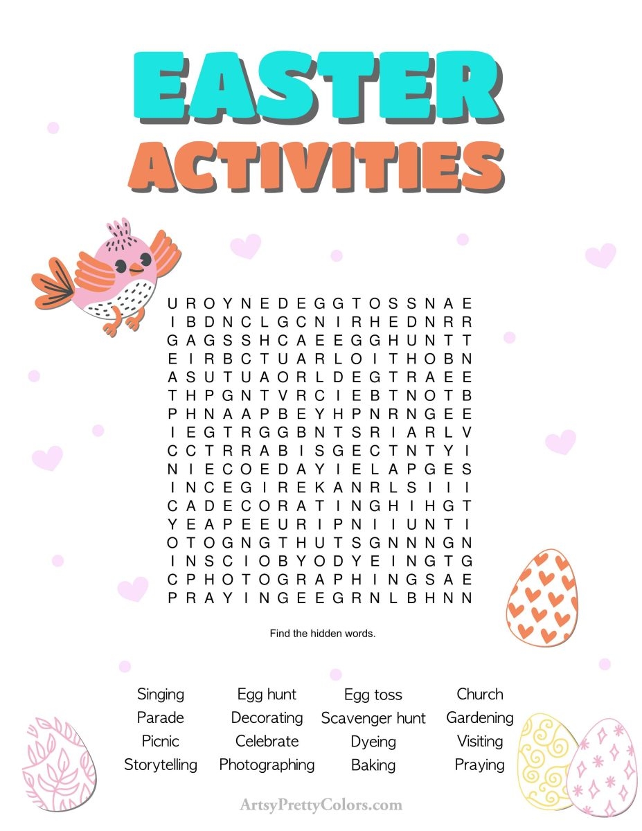 Free Easter Word Search Printable Puzzles Uncover The Fun Artsy Pretty Colors