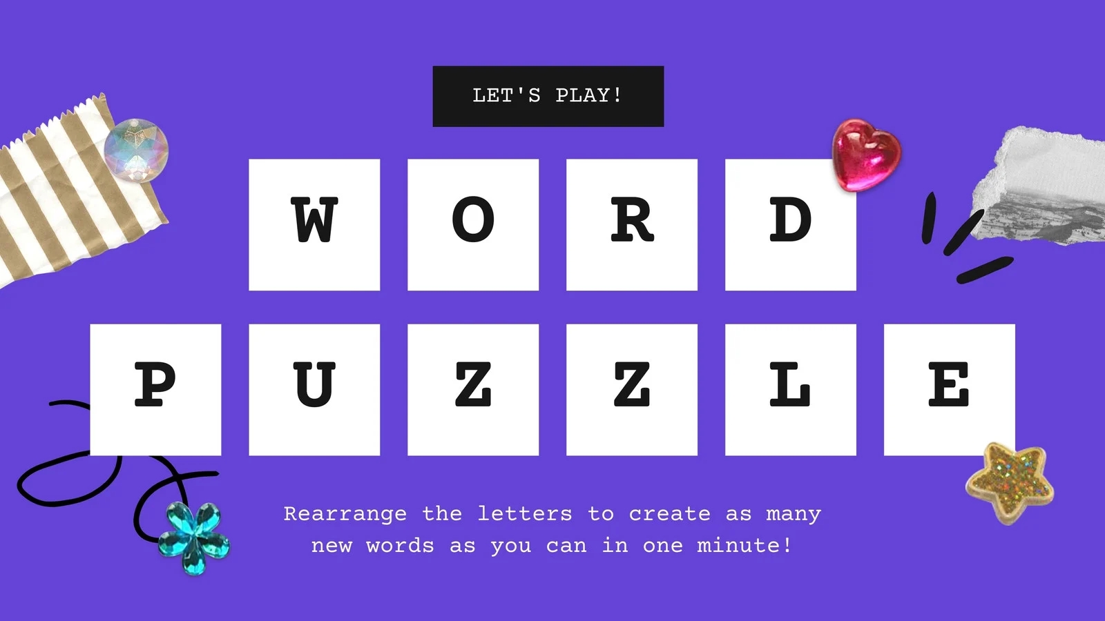 Free Editable Puzzle Templates Canva
