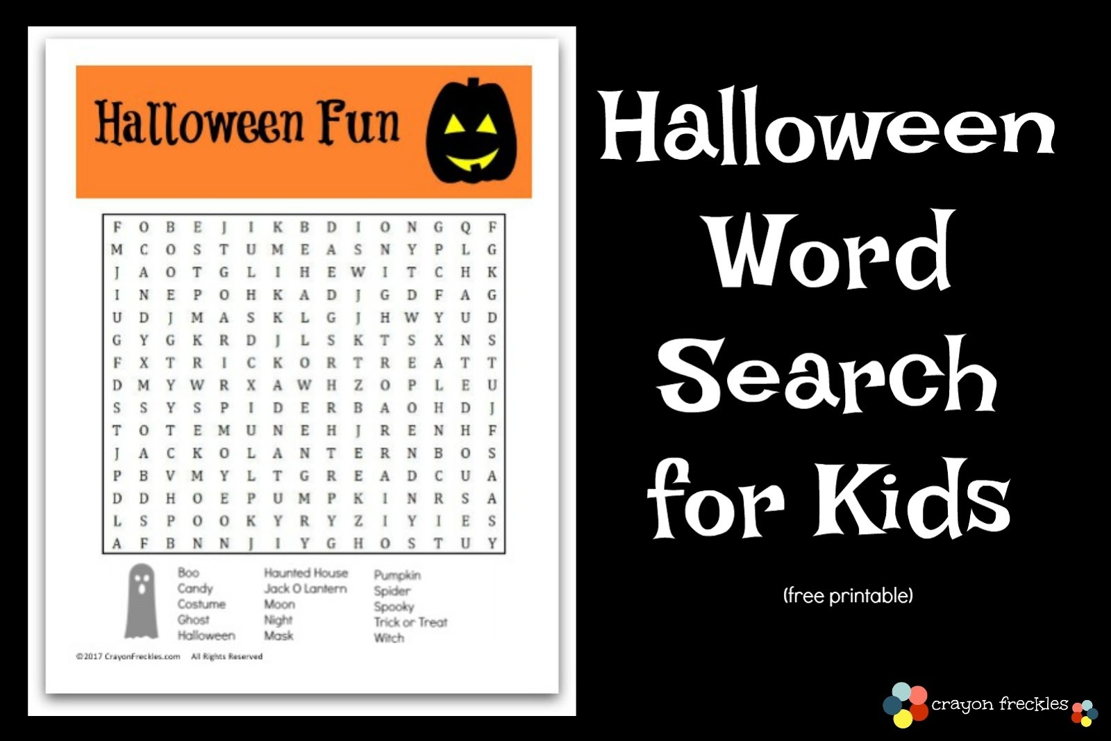 Free Halloween Word Search For Kids free Printable Do Play Learn