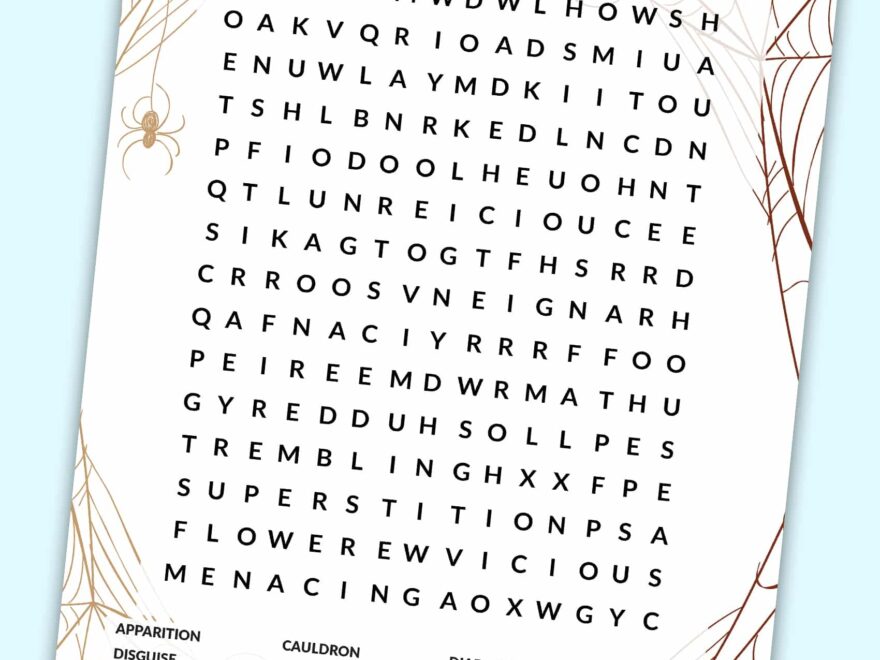 Free Hard Halloween Word Search Printable Freebie Finding Mom