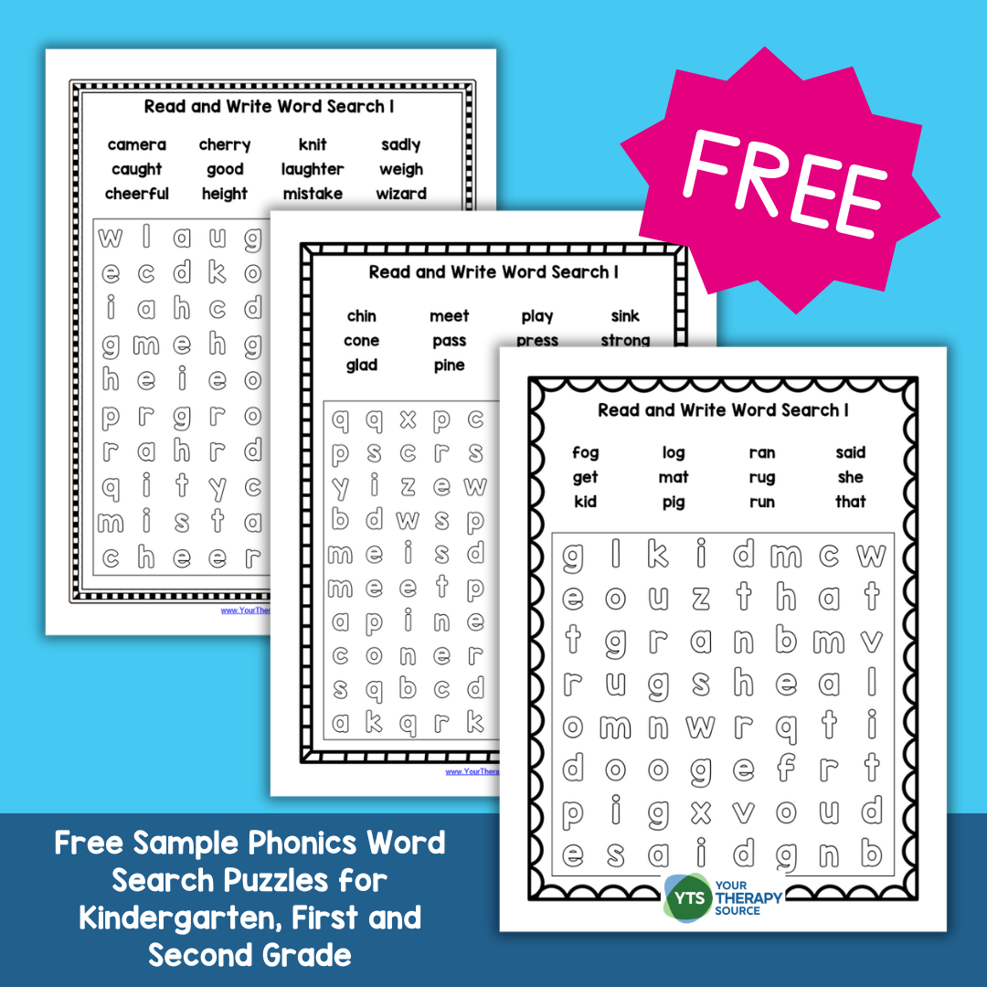 First Grade Word Search Free Printable