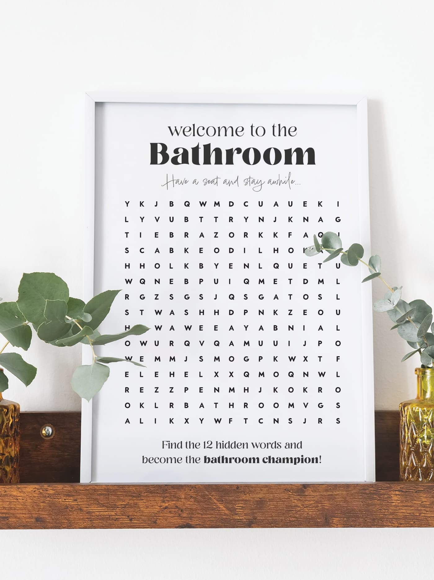 Free Printable Bathroom Word Search Favorite Printables