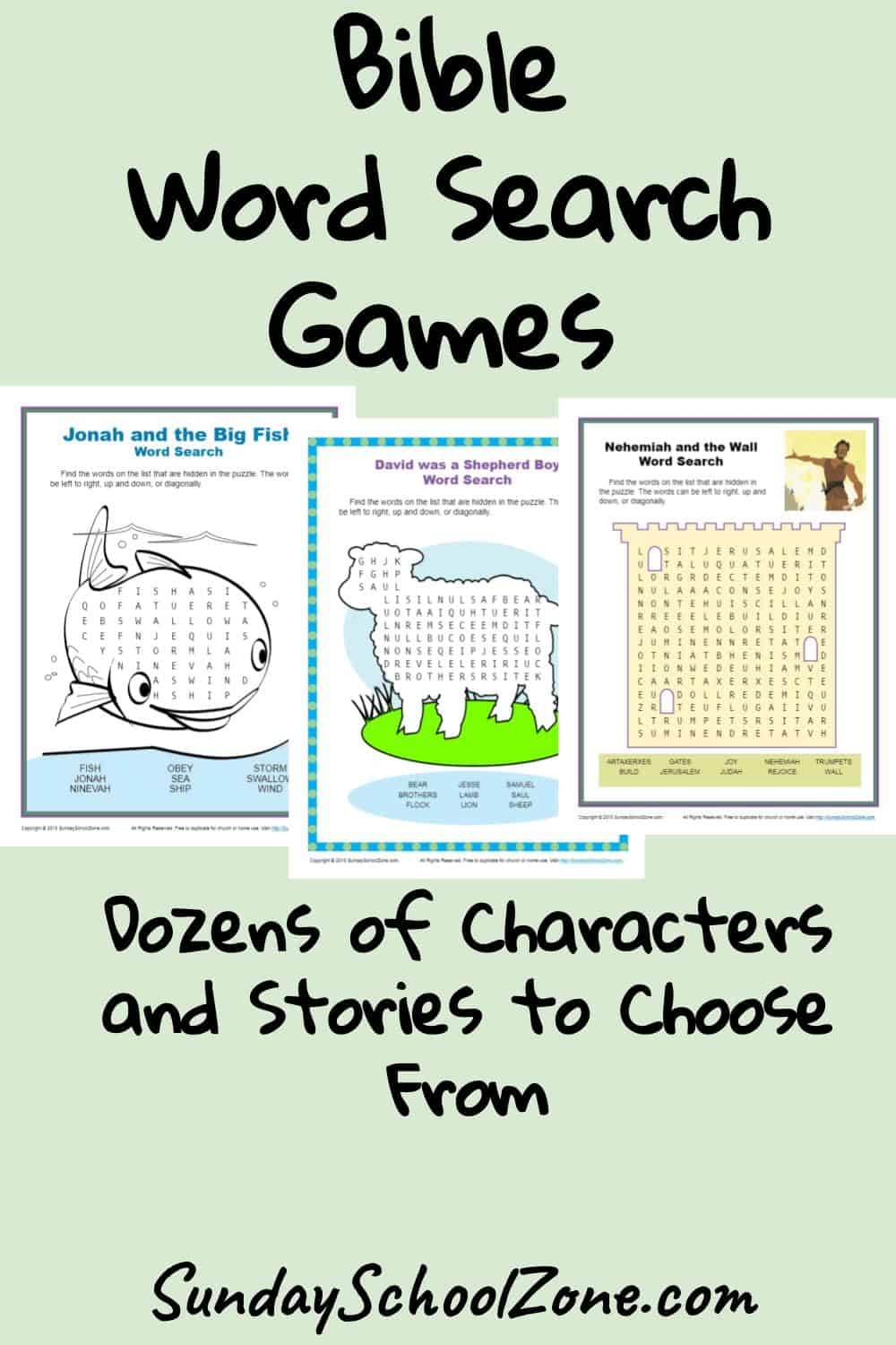 Bible Word Search Puzzles Printable Free