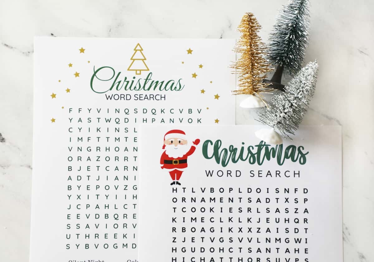 Free Printable Christmas Word Searches Pretty Providence