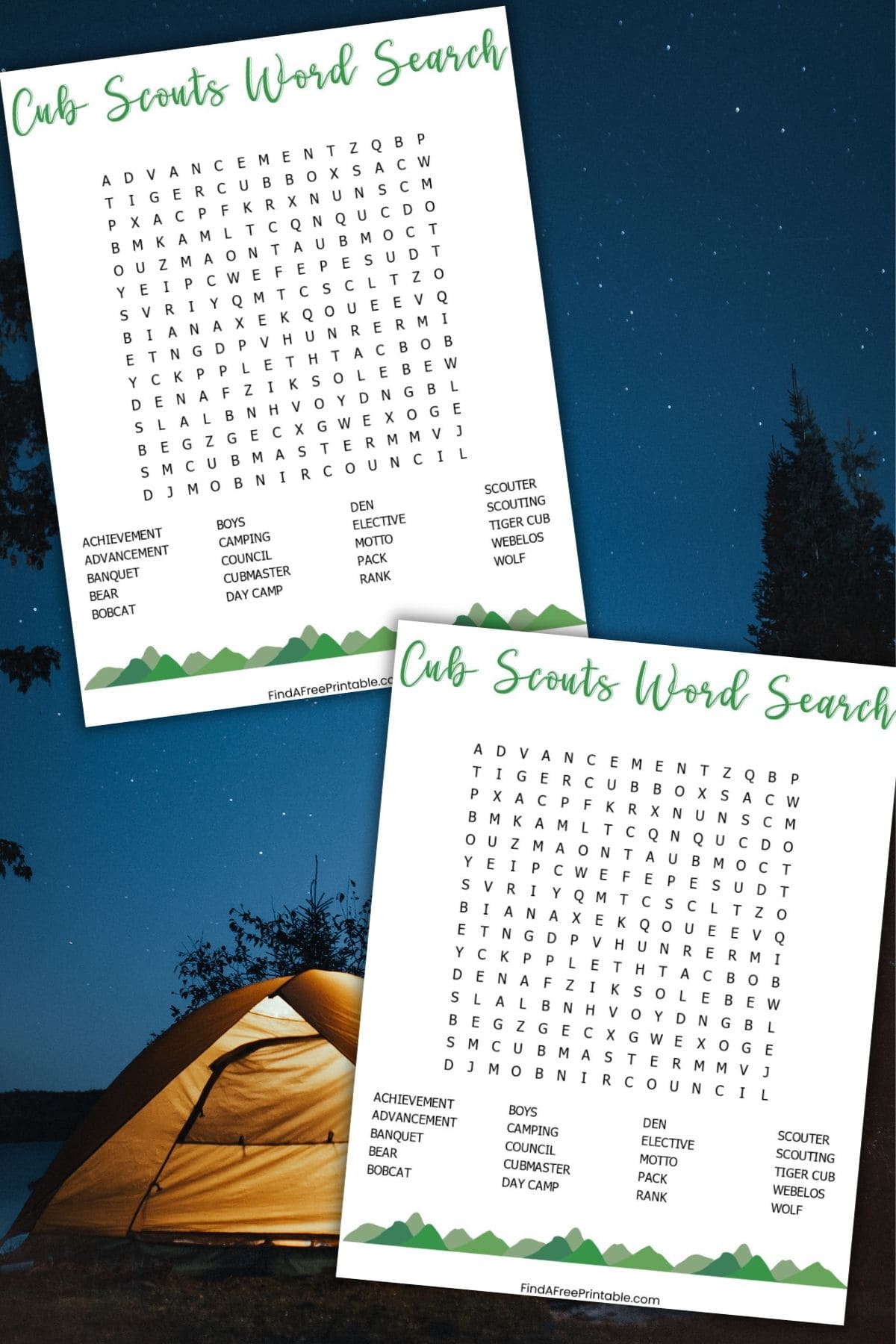 FREE PRINTABLE CUB SCOUTS WORD SEARCH PUZZLE Find A Free Printable