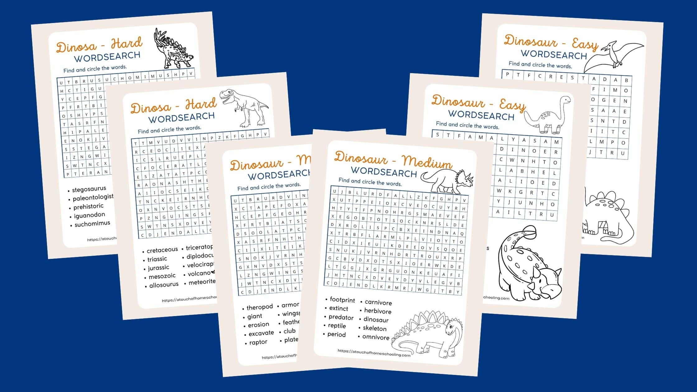 FREE Printable Dinosaur Word Search For Kids A Touch Of Homeschooling