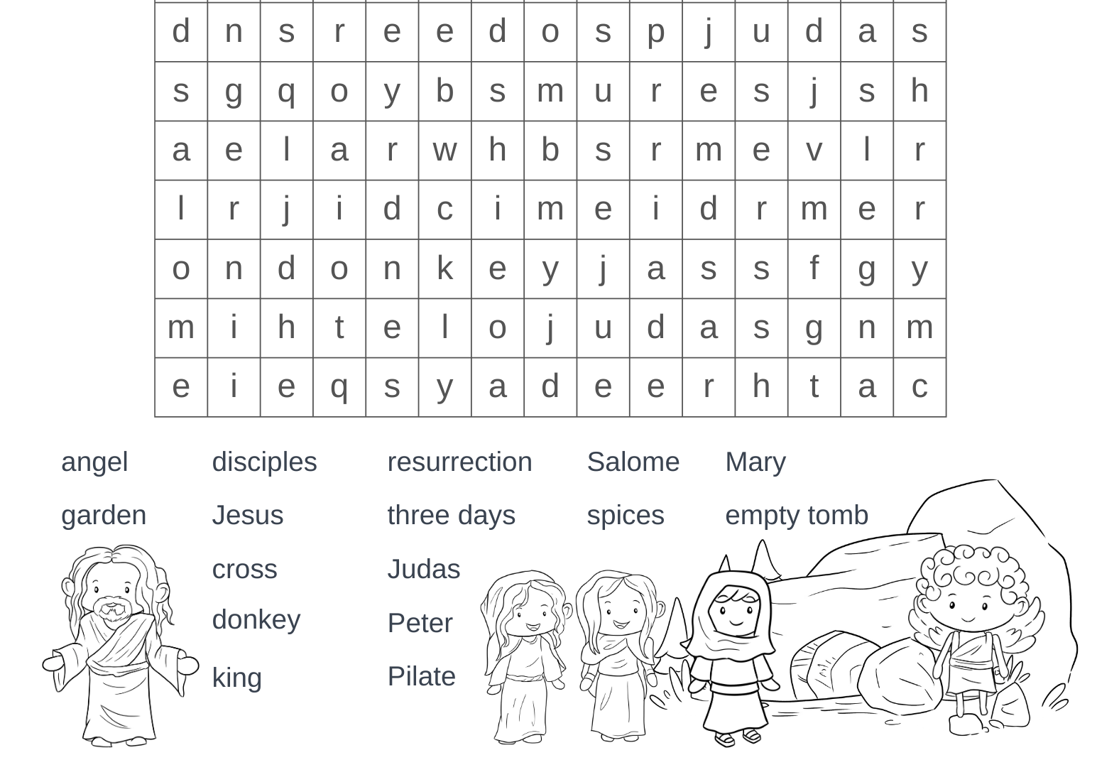 Free Printable Easter Word Search Out Upon The Waters