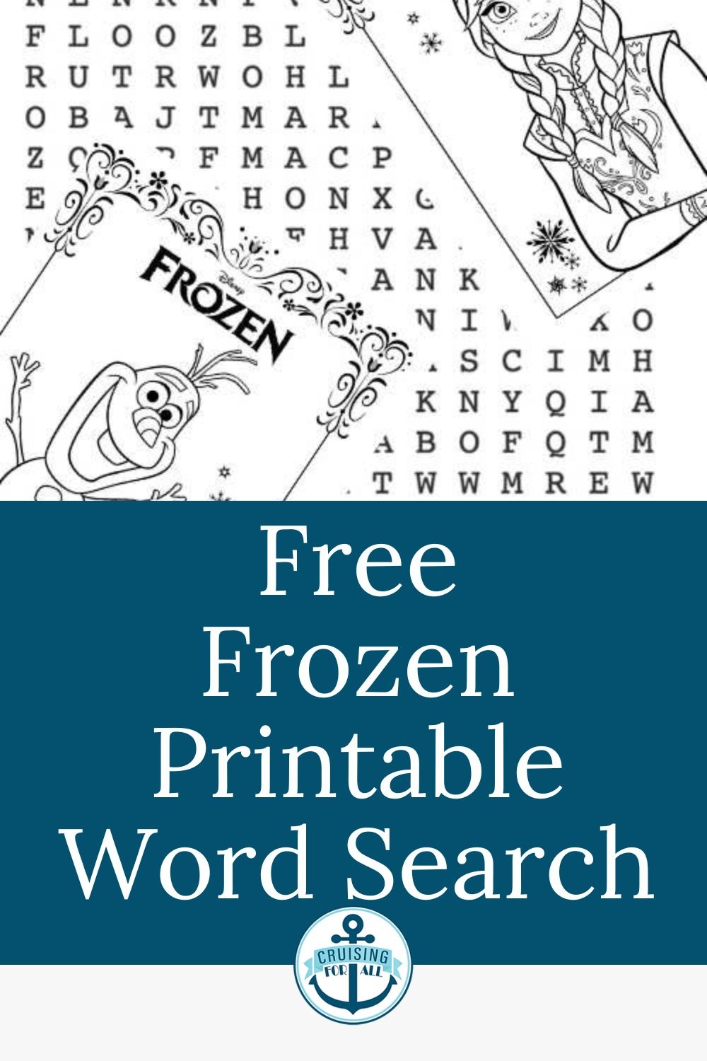 Free Printable Frozen Word Search Printable Cruising With Kids