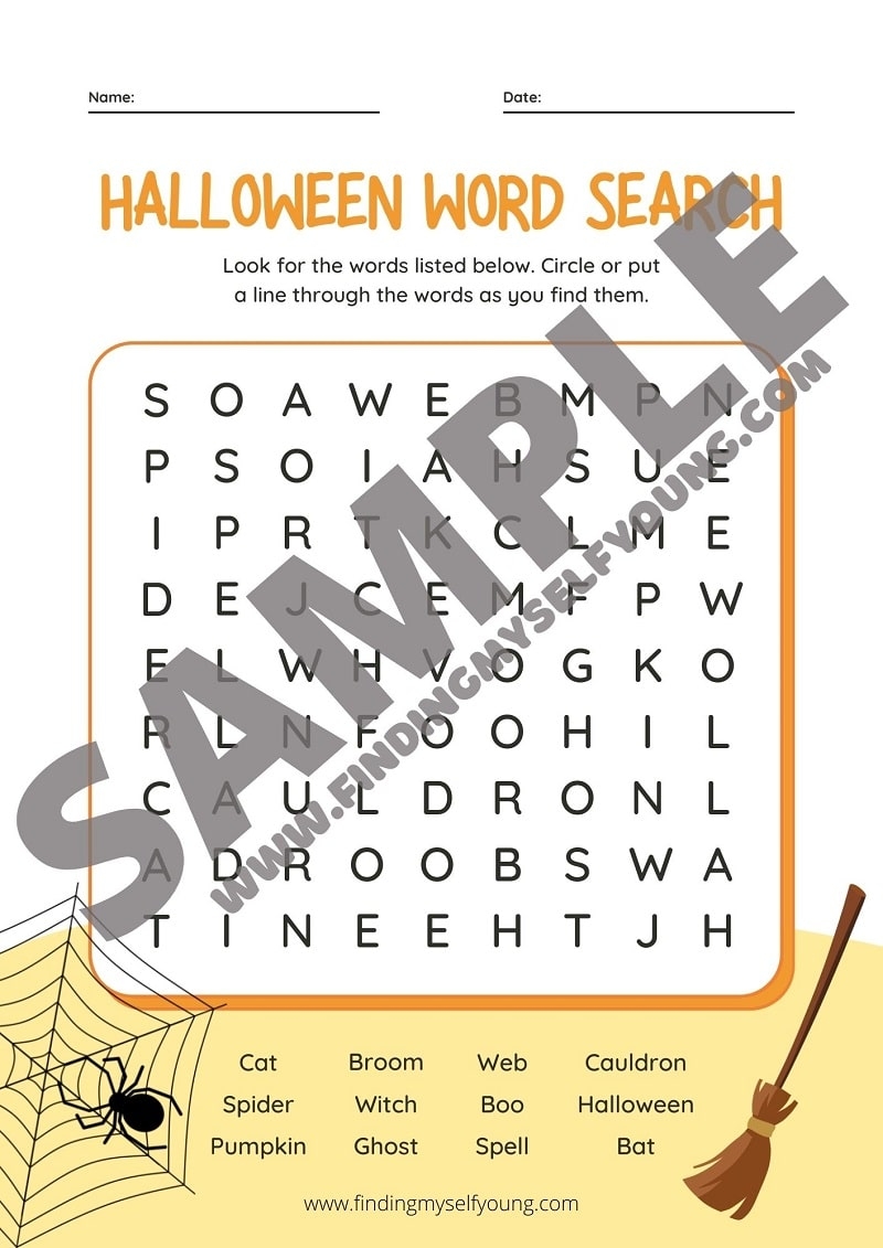 Free Printable Halloween Word Search Finding Myself Young Free Printable Halloween Word Search Finding Myself Young