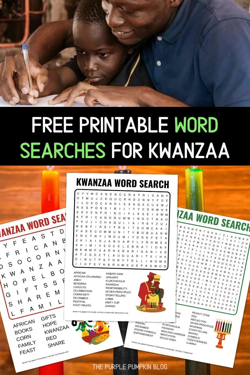 Free Printable Kwanzaa Word Search Puzzles