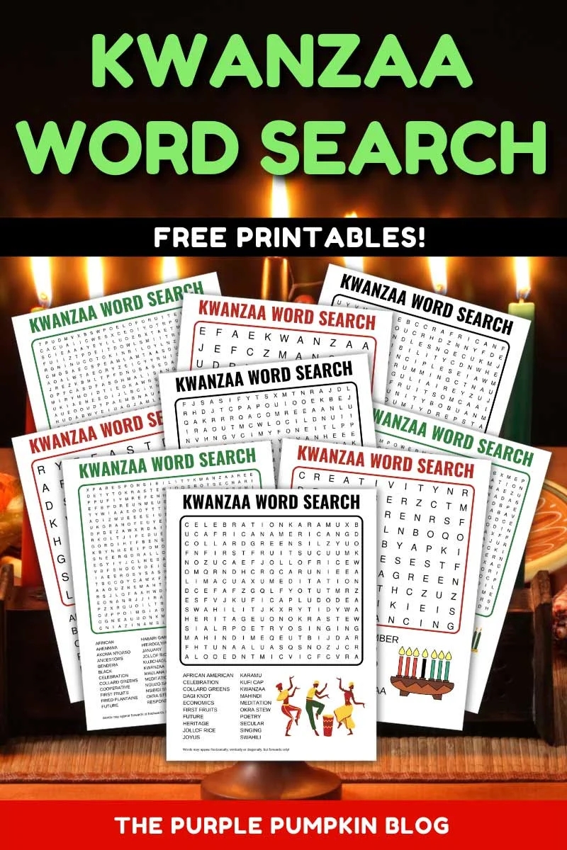 Free Printable Kwanzaa Word Search Puzzles